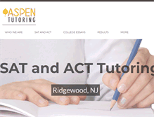 Tablet Screenshot of mysattutoring.com